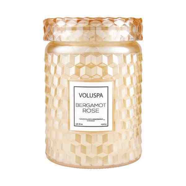 VELA POTE G 100H TP VIDRO BERGAMOT ROSE
