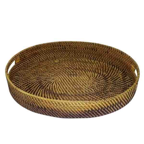 BANDEJA OVAL RATTAN G