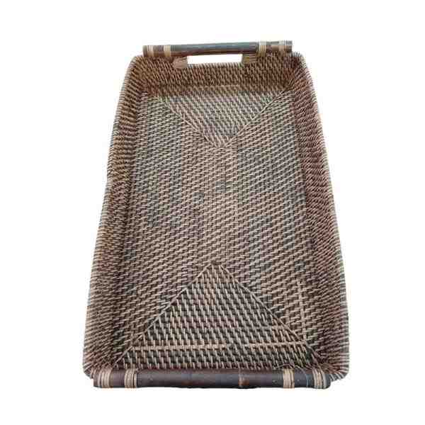 BANDEJA RET MARRON RATTAN G