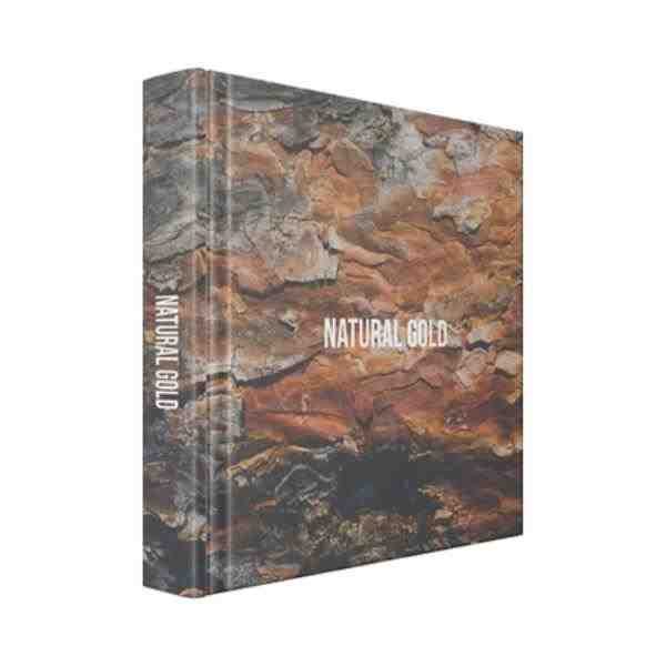 BOOK BOX NATURAL GOLD 30X30X5CM