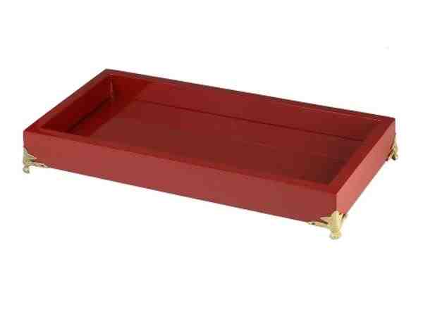 BANDEJA MAD. LAQ. C/PE DOUR.MARSALA29X17X7CM