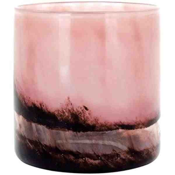VASO VIDRO ROSA ALLINA