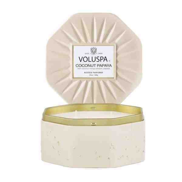 VELA LATA OCTAGONAL 3 PAVIOS 50H COCONUT PAPAYA