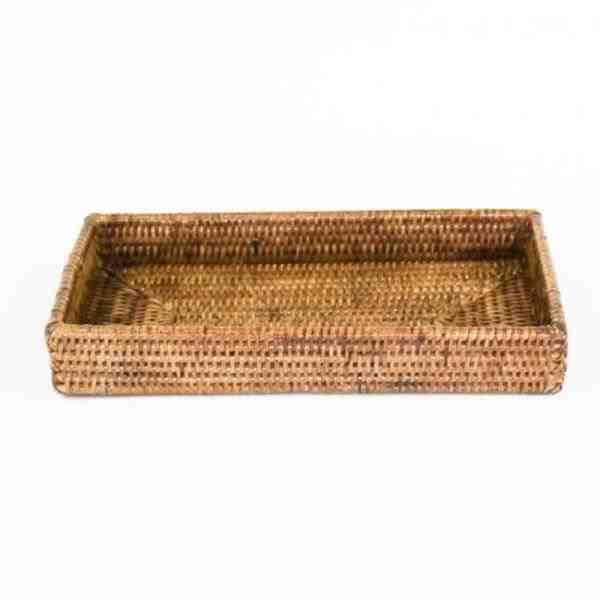 BANDEJA EM RATTAN NAI 32X15CM