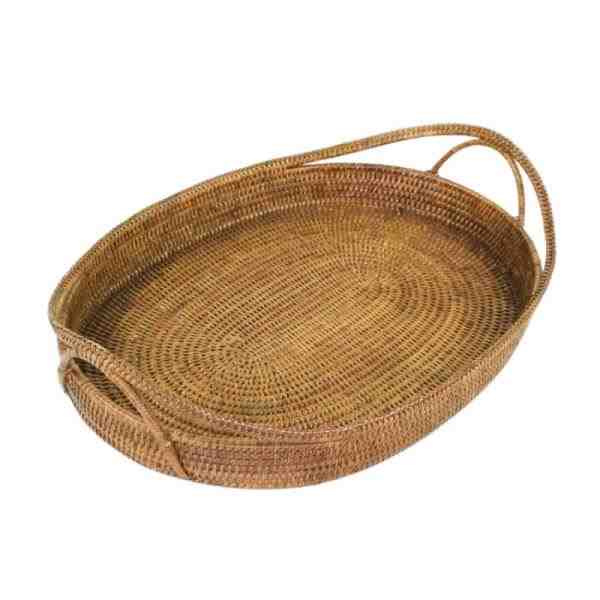 BANDEJA EM RATTAN LUNA 60X40 CM