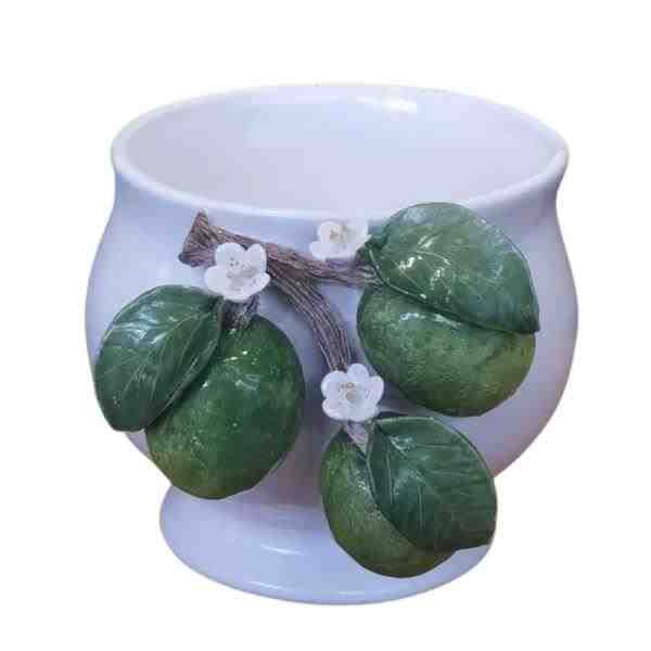 CACHEPOT P C/ ARRANJO DE LIMÃO