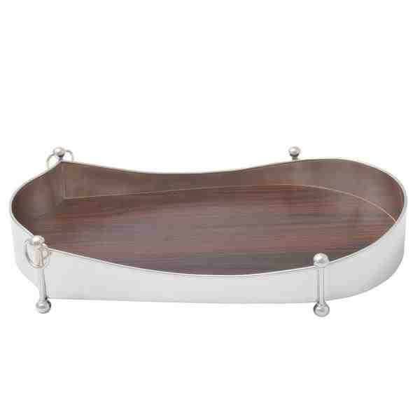 BANDEJA MADAME C/ FDO MADEIRA 59X31X8CM