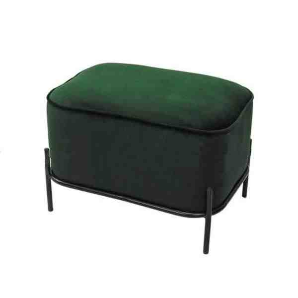 BANQUETA METAL C/ ESTOFADO VERDE