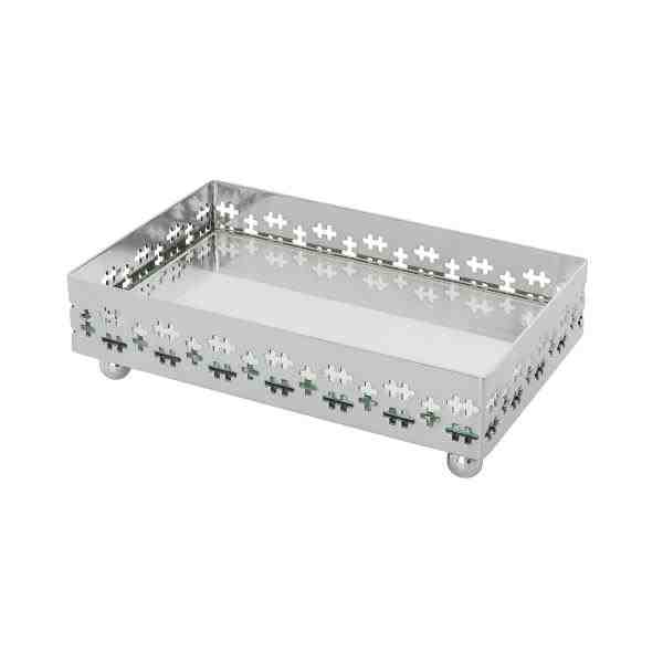 BANDEJA RETANG GAL CROSS 16X10X3CM FDO ESPELHO