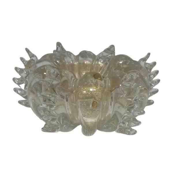 CACHEPOT PSYRI PP 38 CRISTAL TRANSL OURO24K