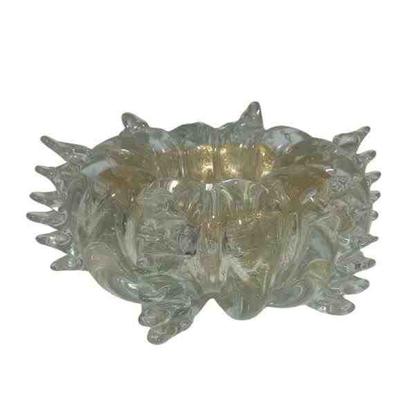 CACHEPOT PSYRI P 38 CRISTAL TRANSL OURO24K