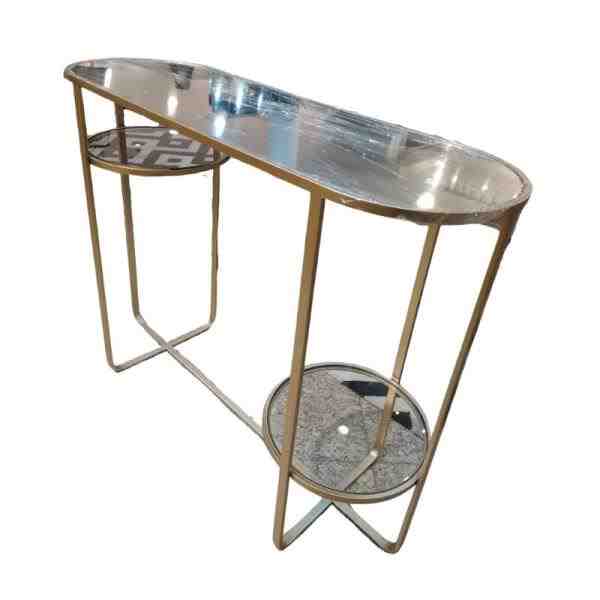 APARADOR EM METAL DOURADO