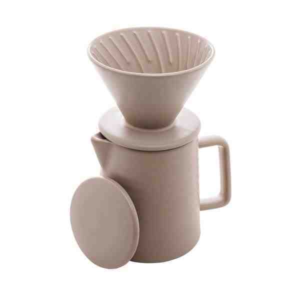 BULE C/ SUP P/FILTRO E TP CERAM CINZA 600ML