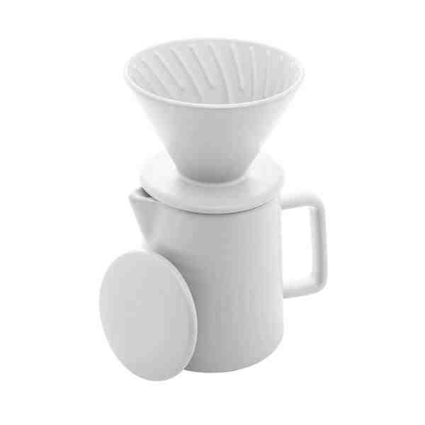 BULE C/ SUP P/FILTRO E TP CERAM BRANCA 600ML