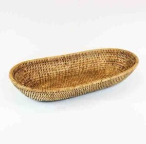 CESTA P/ PAES RATTAN SUNRISE OVAL 41X20CM