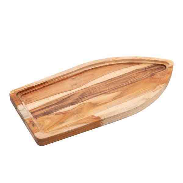 BANDEJA MAD FORMATO BARCO TECA 40X20X2CM