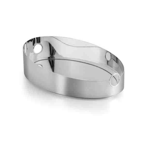 BANDEJA OVAL COM ESPELHO