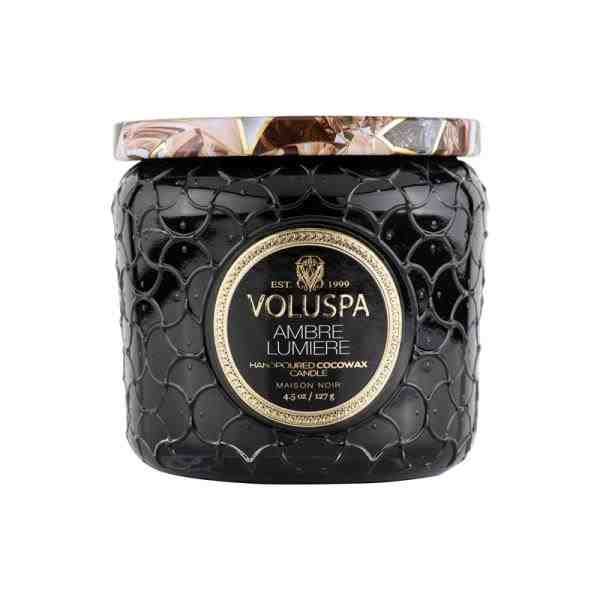 VELA POTE VIDRO +35H AMBRE LUMIERE