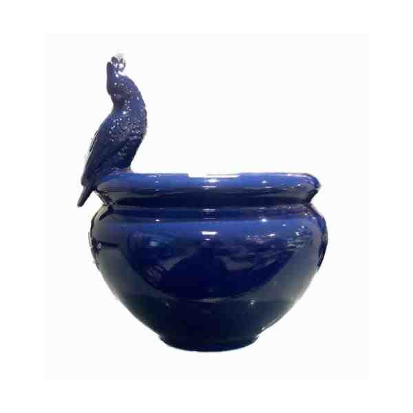CACHEPOT GDE COM CALCATUA AZUL