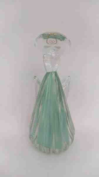 ANJO VERDE OPALINA S/ OURO