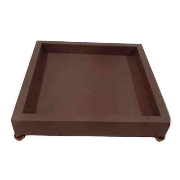 BANDEJA QUADRADA P C/ PES METAL FOSCO