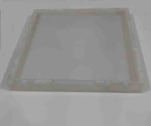 BANDEJA QUADRADA M BORDA BAIXA S/PE POLIDA