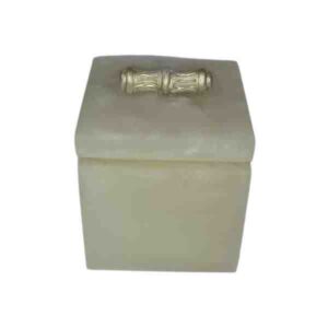 PORTA ALGODAO QUADRADO BAMBU