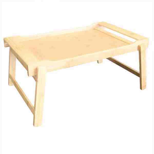 BANDEJA BAMBU MARROM C/ PES RETRATEIS