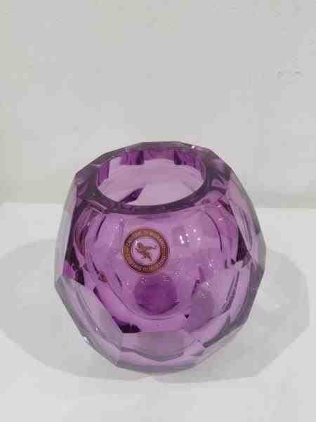 VASO LAPIDADO 628 PURPURA S/ OURO