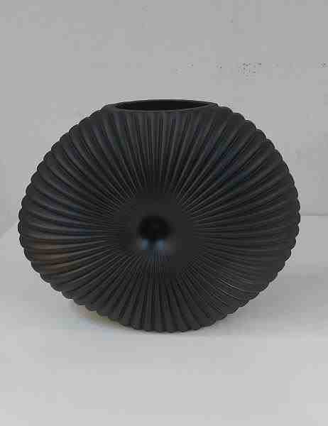 VASO VIDRO PRETO