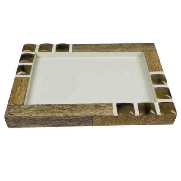 BANDEJA MAD RET DET QUADRADO RESINA 18,5X26X3CM