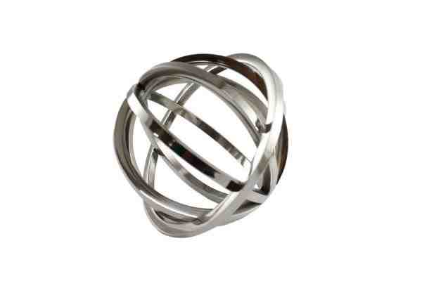 BOLA ACO ESCOVADO12X12X13CM