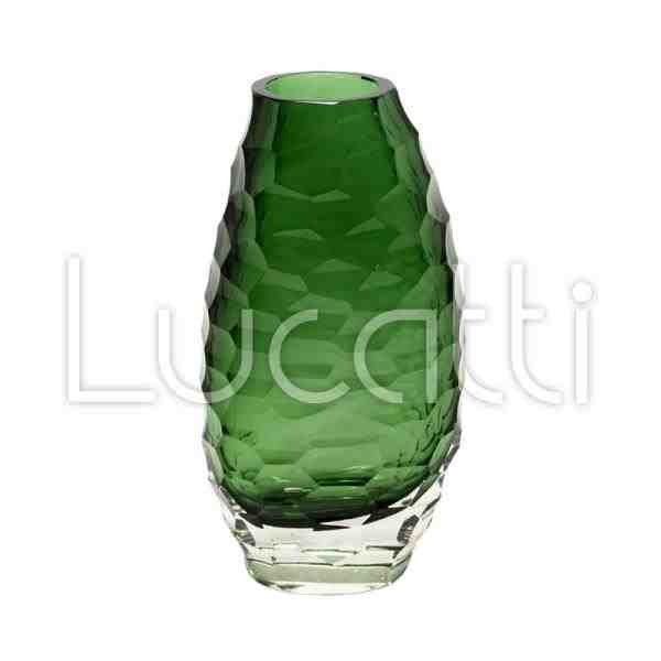 VASO EM VIDRO VERDE M