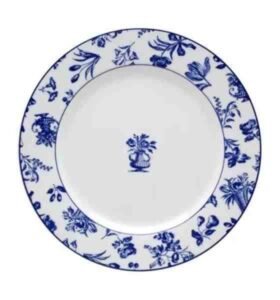 JG 4 PRATOS RASOS CHINTZ AZUL