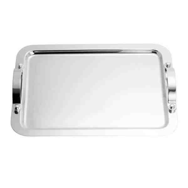 BANDEJA ACO INOX C/ ALCA MANHATTAN 33X27CM