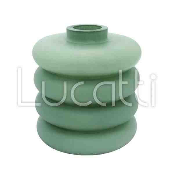 VASO DECOR VIDRO VERDE FOSCO