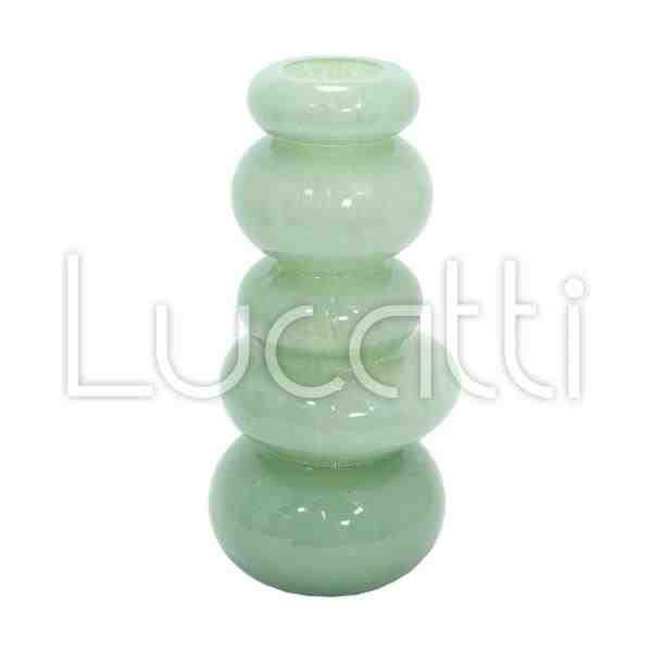 VASO DECOR VIDRO VERDE