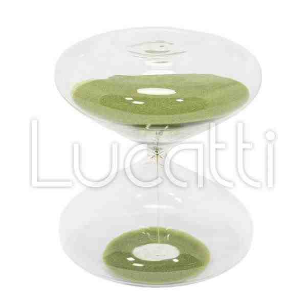 AMPULHETA 30`VIDRO C/ AREIA VERDE M