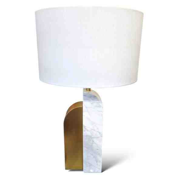 ABAJUR METAL E MARMORE