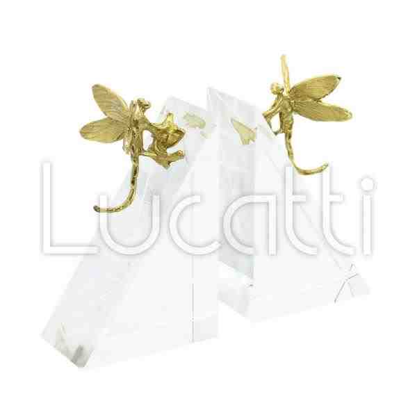 APERTA LIVRO CRISTAL C/ LIBELULA METAL DOUR