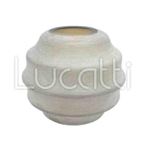 VASO EM VIDRO MARROM CLARO