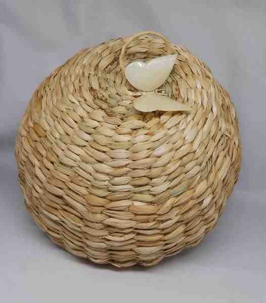 BOLEIRA BORBOLETA DOLOMITA BRANCA