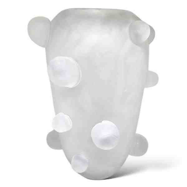 VASO DECOR CERAMICA CINZA