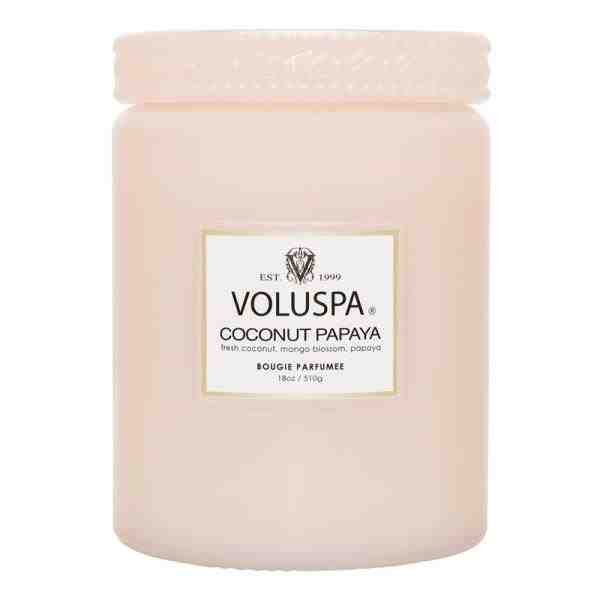 VELA POTE VIDRO G 100H TP VIDRO COCONUT PAPAYA