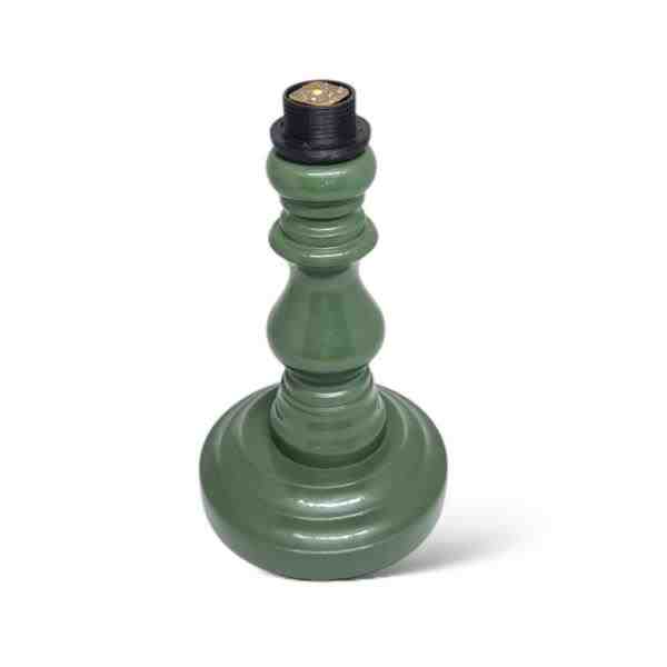 BASE ABAJUR LED MADEIRA PP VERDE MUSGO