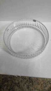 CENTRO DE MESA DORICA EM CRISTAL ECOLOGICO D29,7XA9CM