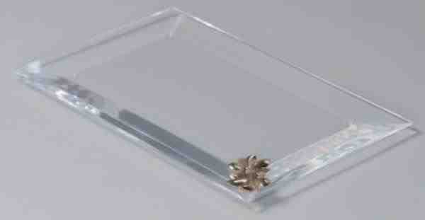 BANDEJA FLOAT NEW LAVABO TWO LUMINOS 350 X 220 X 12MM 2 FLORES