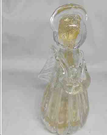 ANJO GABRIEL DE DECORAÇÃO EM MURANO TRANSP C/OURO – TAM-M