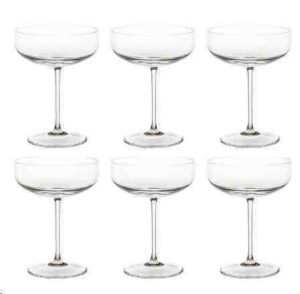 TAÇA DE CRISTAL MARIA ANTONIETA 255ML SELO PRATA JG C/6 - 104692