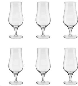 TAÇAS DE CRISTAL TULIPA 350ML SELO PRATA JG C/6 - 104671